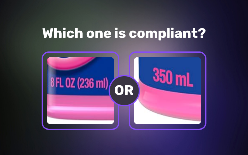 Product comparison to determine which one is compliant.